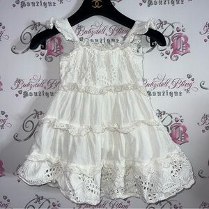 River island mini dress boho ruffle frilly white adorable straps flowy cute 🥰